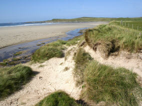 Der Strand von Laggan Bay