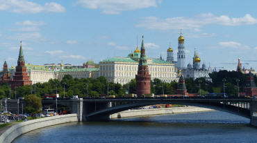 Blick auf den Kreml in Moskau