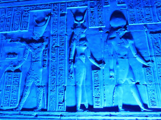 Licht-Show in Edfu